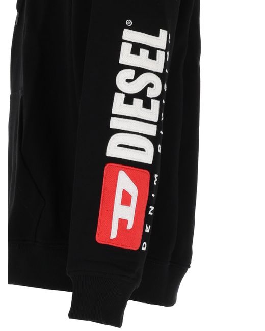 DIESEL Black S Boxt Zip Hood Div Felpa