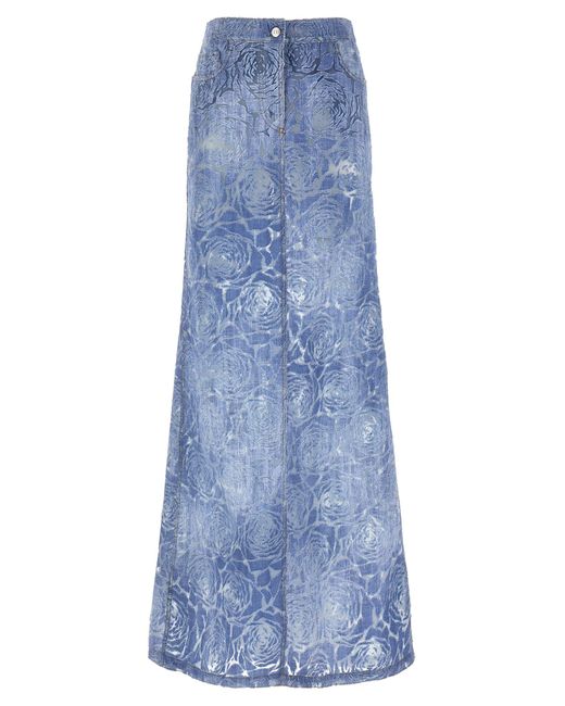 Ermanno Scervino Maxi Devorè Rok in het Blue