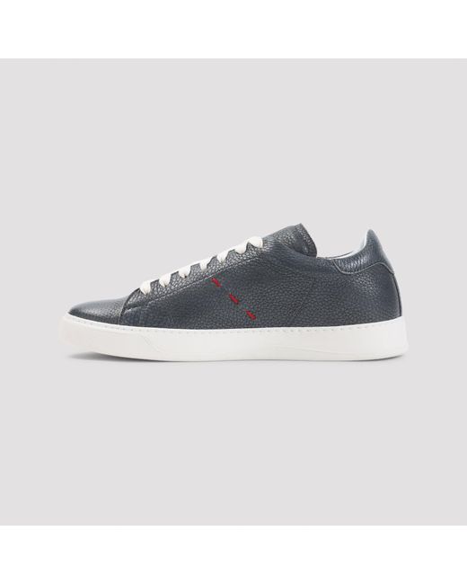 Baskets basses Kiton en coloris Blue
