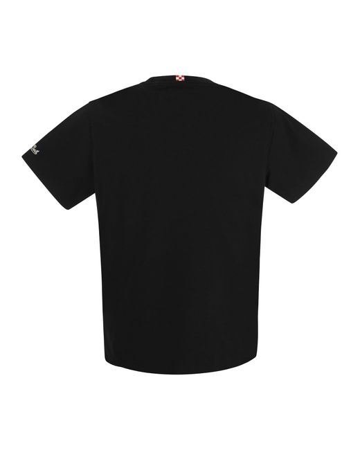 Mc2 Saint Barth Cotton T -Shirt mit nicht heute Druck in Black für Herren
