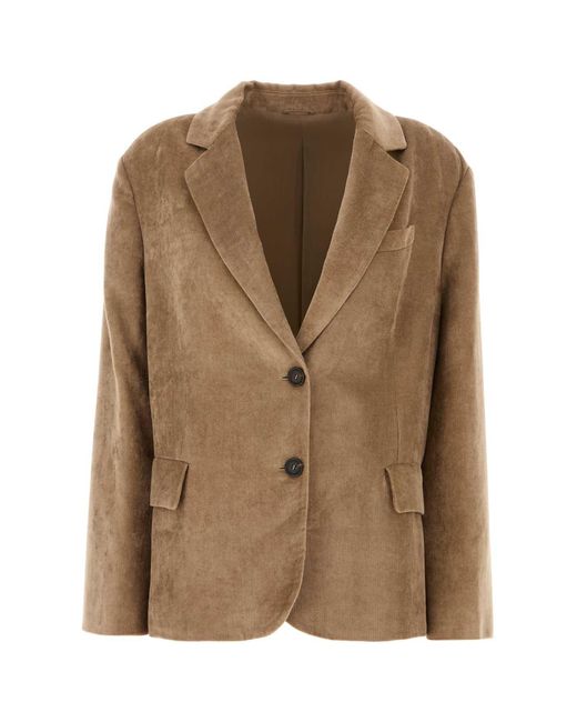 Brunello Cucinelli Brown Suit-Type Jacket