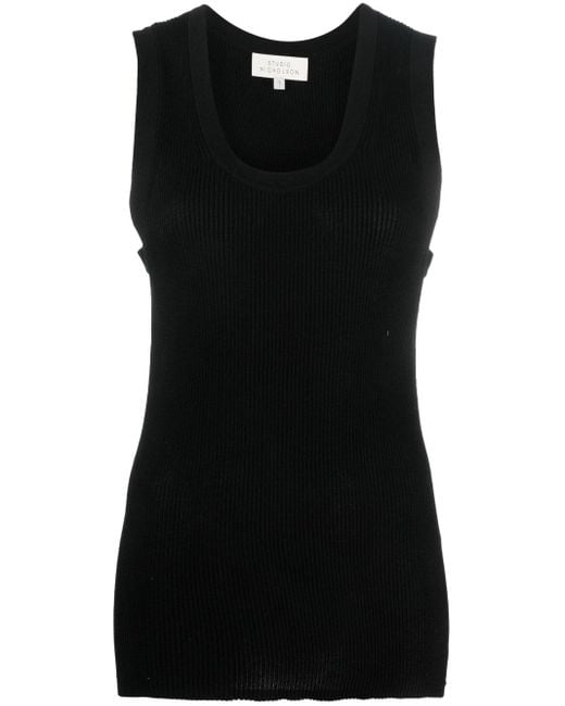 Studio Nicholson Black Rib Vest for men