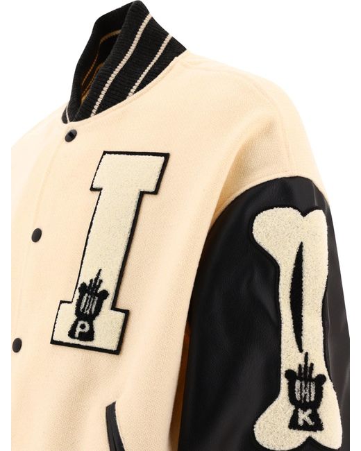 Kapital Natural "I Five" Varsity Bomber Jacket for men