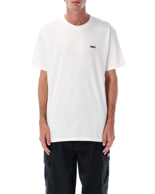 Obbedisci A Magliette E Polos Bianche di Obey in White