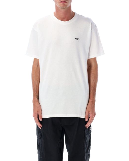Obey White Gehorchen T -Shirts und Polos weiß