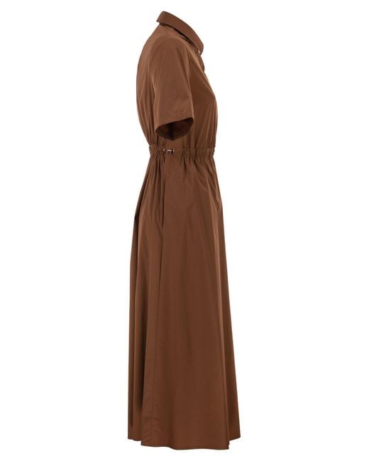 Herno Lichte Stretch Nylon Jurk in het Brown