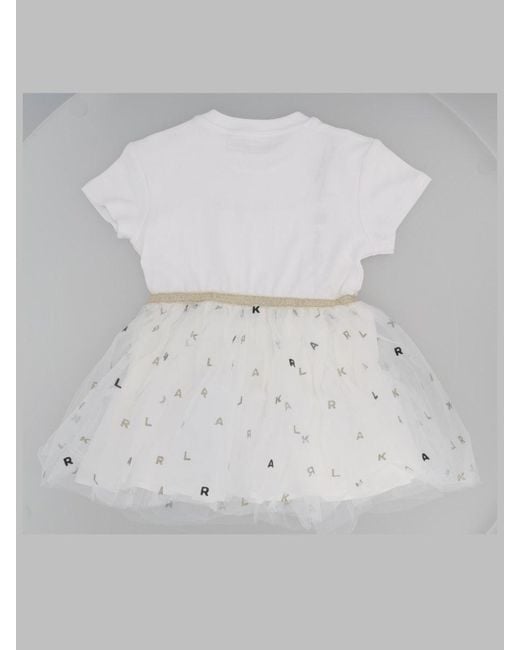 Karl Lagerfeld Gray Vestitino Con Gonna
