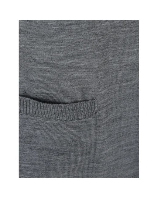Thom Browne Wool Cardigan in het Gray voor heren
