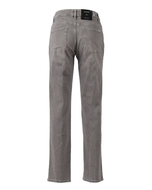 7 For All Mankind Gray Calie Straight Panalu