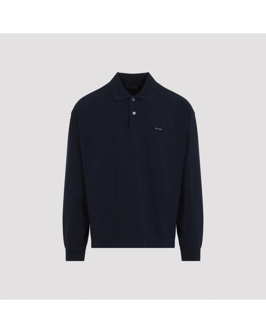 Prada Blue Polo Sweatshirt