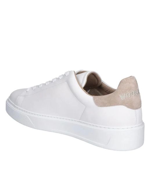 Woolrich White Classic Court Shoes for men