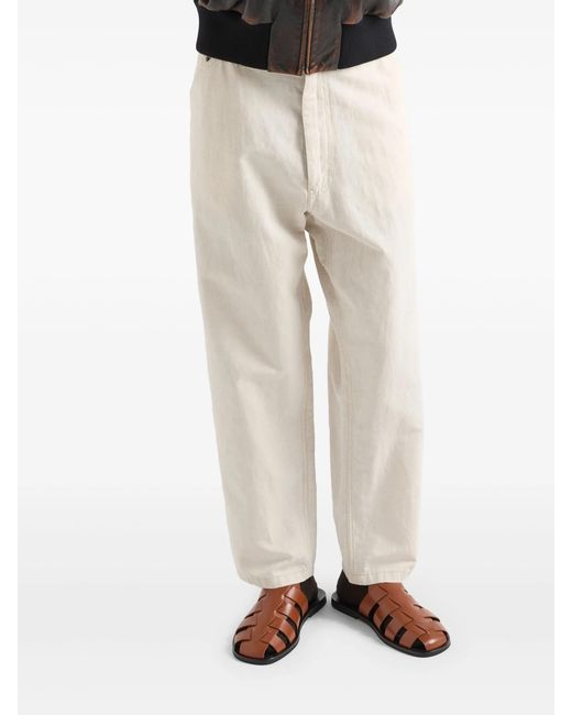 Prada Chambray-broek in het White voor heren