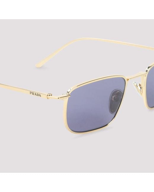 Prada White Eyewear Metal Sunglasses