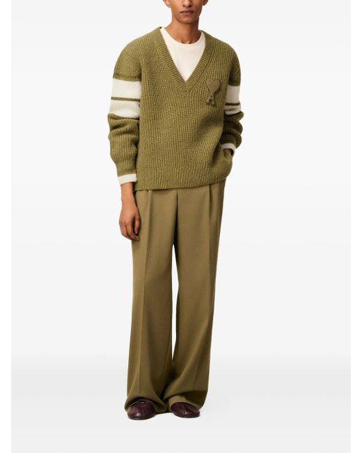 AMI Green ICH'm Gehen Sie zum Paris Sweater College.