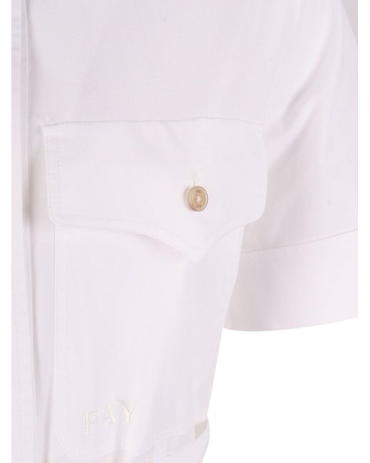 Fay Chemisier M/c in het White
