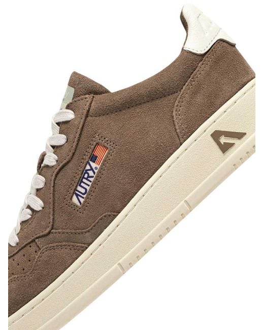 Autry Brown Medalist Low Uh08 Finish/Sue Moka/Wht