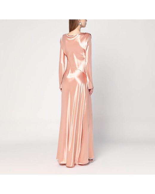 Alberta Ferretti Orange Long Dress