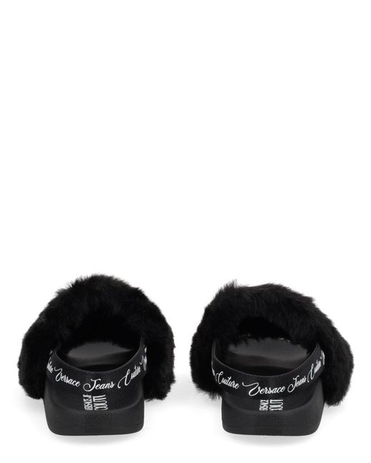 Versace Jeans Couture Black Sandal "Shelly"