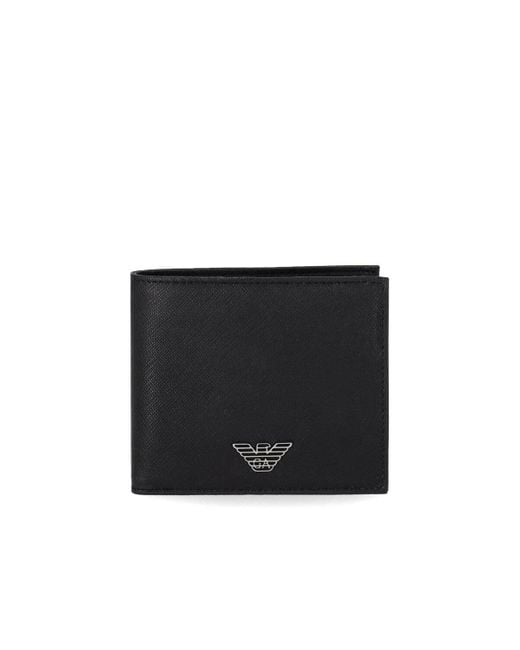 Emporio Armani Black Wallet With Logo for men