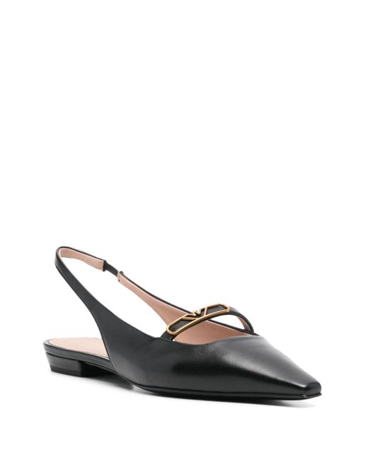 Emporio Armani Exclusive Black Emporio Armani Exklusive Leder -Slingback -Ballette