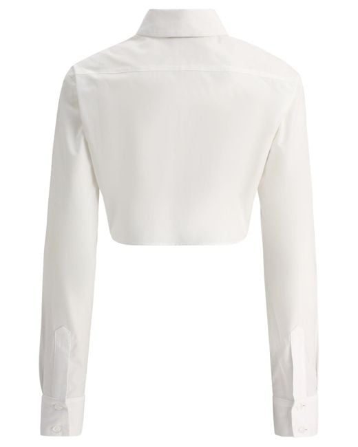 Coperni White Cropped Shirt