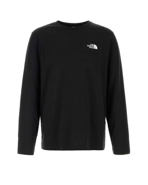 The North Face Black Cotton Blend T-Shirt for men