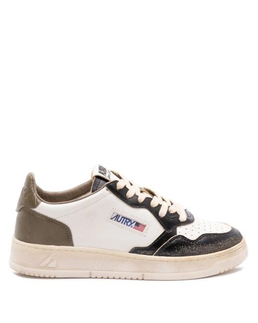 Autry White Medalist Sneakers for men