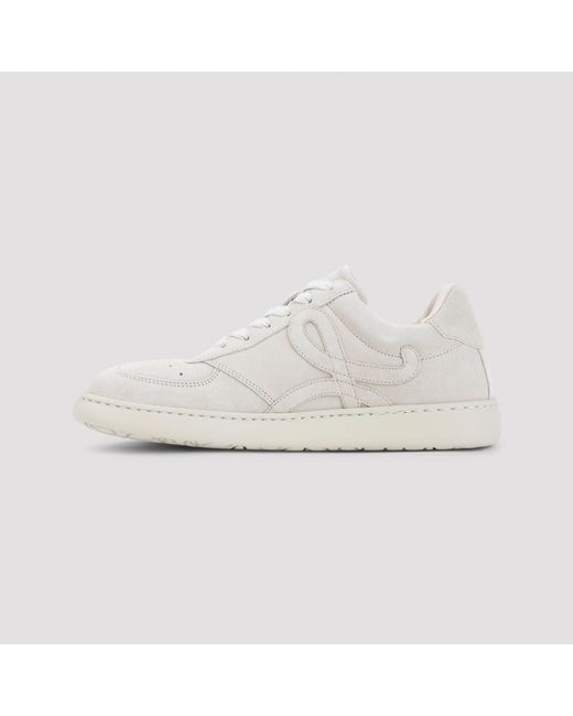 Loewe Natural Classic Mini Leather Sneakers For
