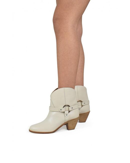Francesco Russo White Leather Boots
