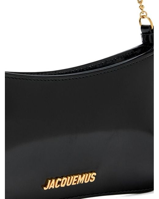 Jacquemus White Le Petit Bisou Chaine Leather Shoulder Bag