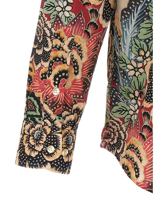 Etro Bloem- En Gebladertehemd in het Multicolor voor heren