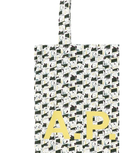Tote Bag "Lou" di A.P.C. in White da Uomo