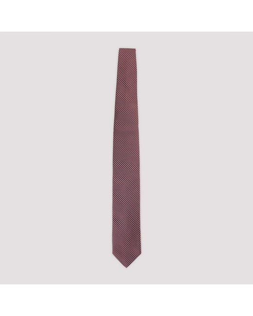 Lanvin Circle Dot Tie in Purple für Herren