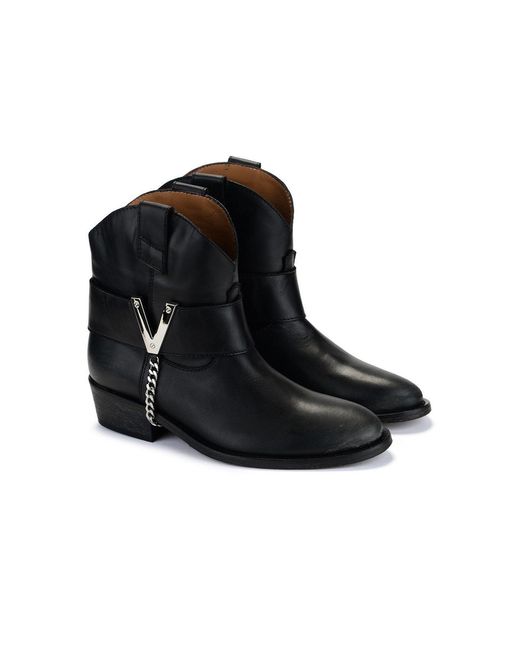 Via Roma 15 Black Booties