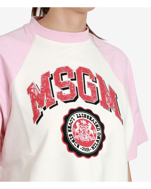 MSGM T Shirts En Polos in het Pink