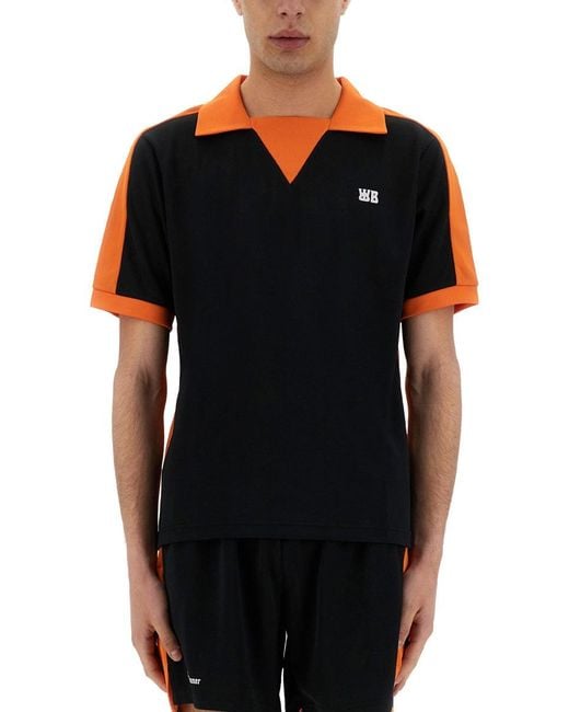 Wales Bonner Black Jersey Polo