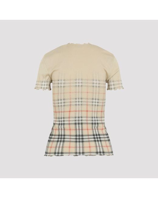 Burberry Natural Letty Degrade Cotton T-Shirt