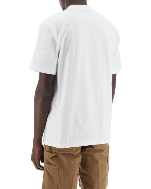 Carhartt "t -shirt Fles Pet" in het White voor heren