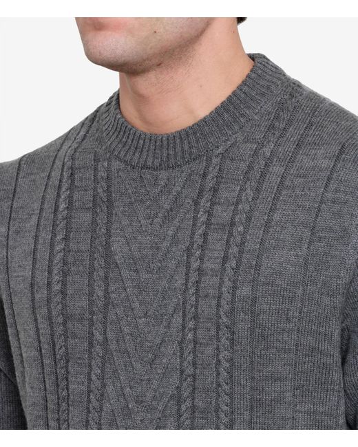 Paolo Pecora Gray Sweaters for men