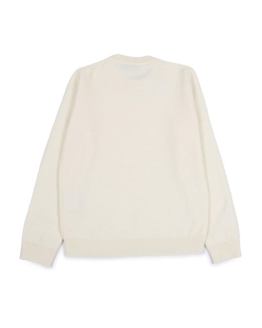 Versace White Knitwear Cashmere Viscose Wool Nylon Crewneck