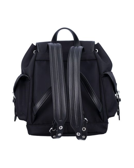 Ganni Blue Small Bucky Nylon Backpack