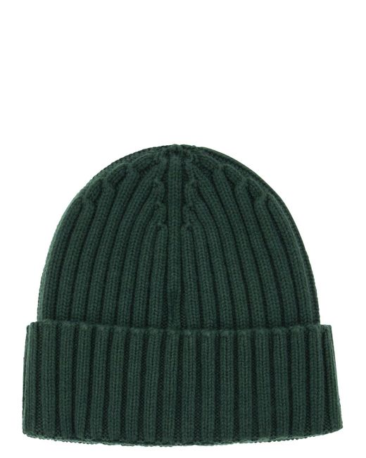 Mc2 Saint Barth Wool En Cashmere Blend Hat Met Borduurwerk in het Green voor heren