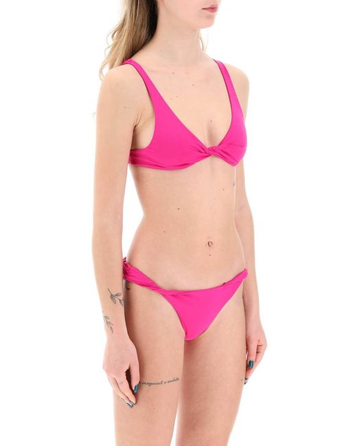 The Attico De Attico Lycra Bikini Set Voor in het Pink