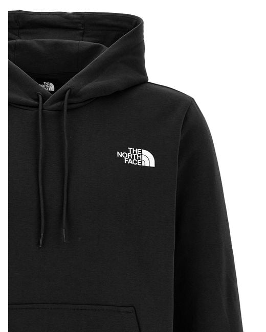 The North Face 'simple' Hoodie in het Black voor heren
