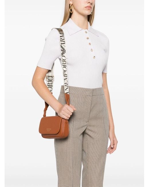 Emporio Armani Brown Myea Wallet On Chain