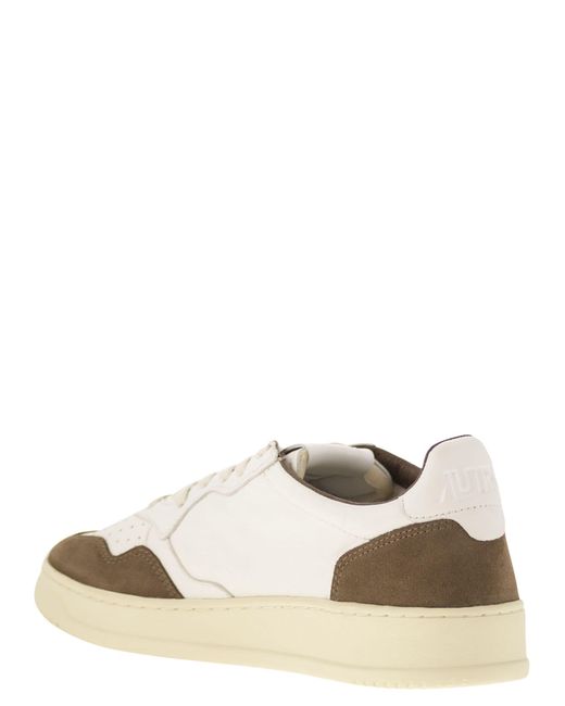 Autry White Medalist Low for men