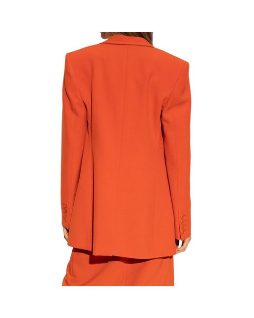 Stella McCartney Wool Blend Blazer in het Orange