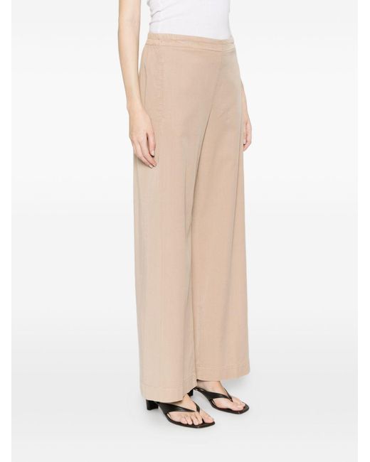 Via Masini 80 White Wide-Leg Trousers
