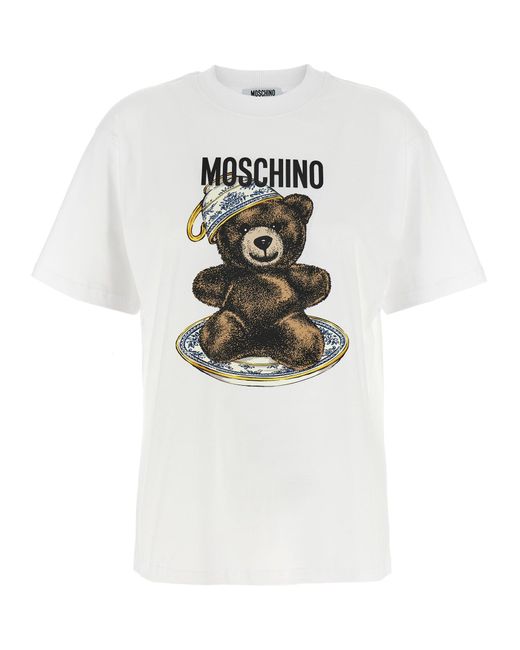 Moschino White Teddy' T-Shirt