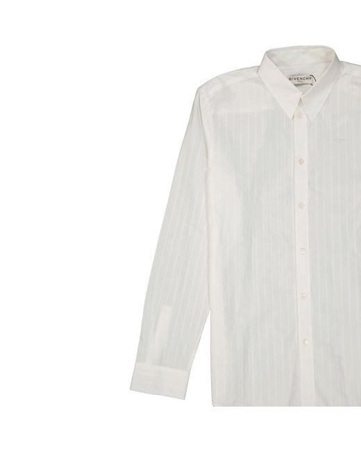 Givenchy Katoenen Logo Shirt in het White voor heren